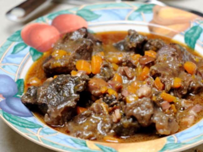 Bourguignon de joue de boeuf