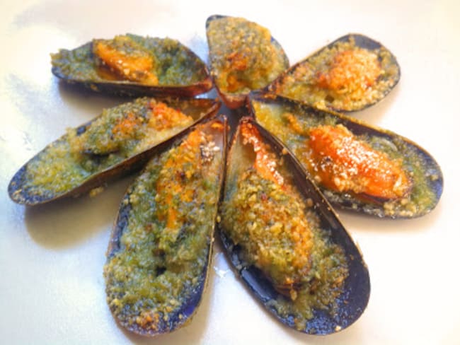 Moules Gratinées