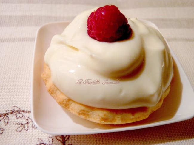 Tartelette chocolat blanc et framboises