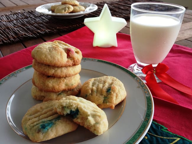 Les cookies aux M&M's pour noël