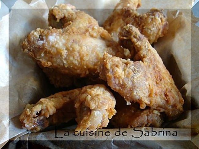 Ailes de poulet frit ou chicken wings