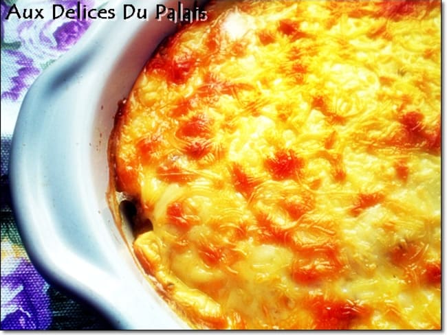 Gratin de colin et crevettes