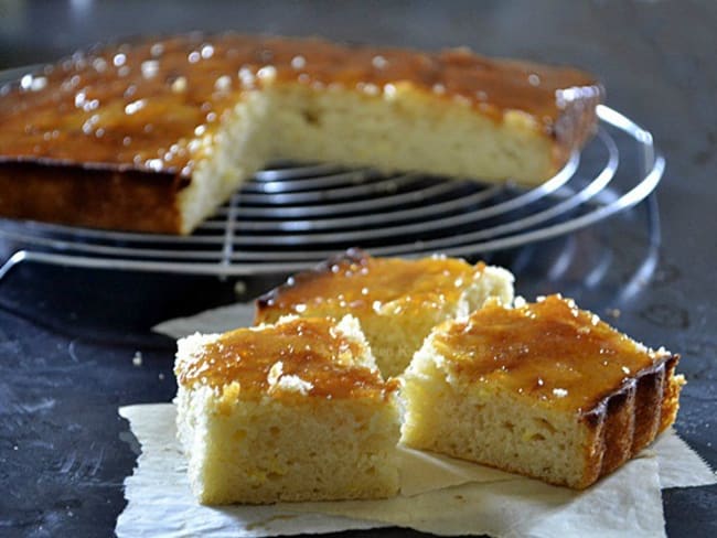 Gâteau citron au lait Iben et caramel de citron