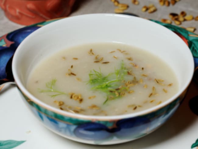 Soupe de fenouil crémeuse au parmesan