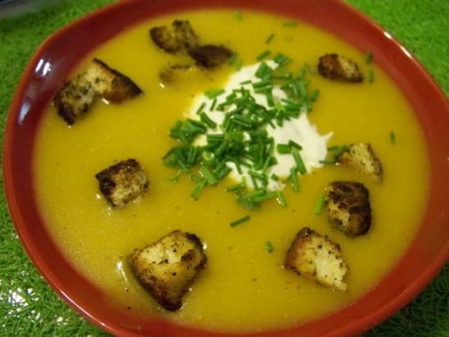 Potage de légumes aux lentilles corail