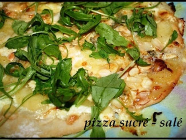 Pizza poire et gorgonzola