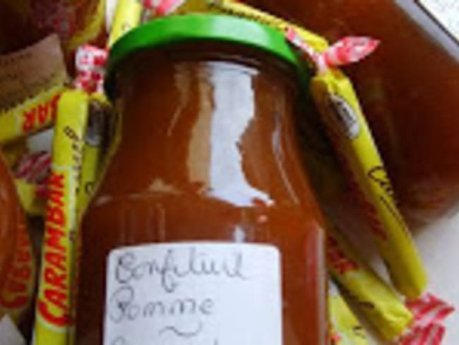 Confiture de pomme, de potiron aux carambars