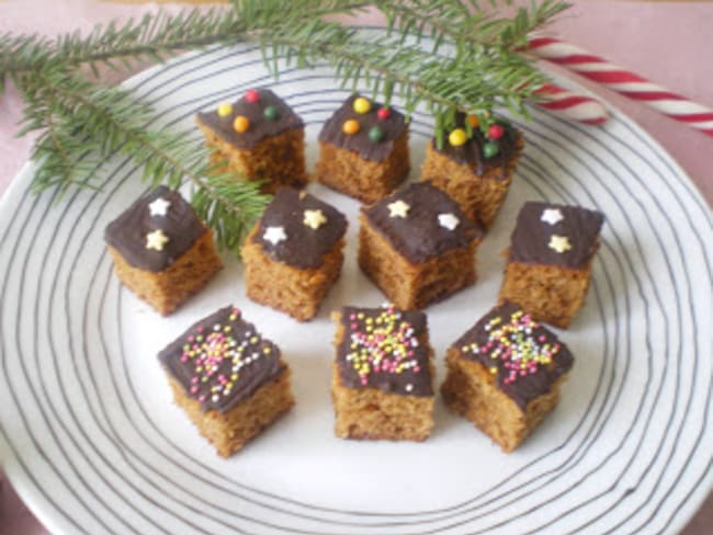 Bouchées de pain d'épices au chocolat