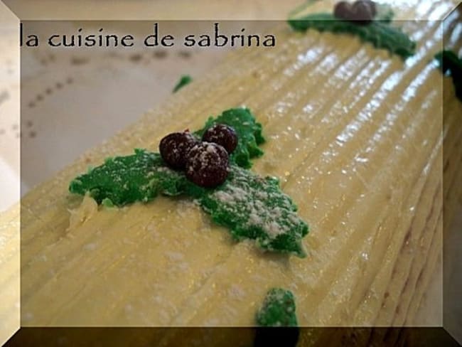 Buche vanille-poire