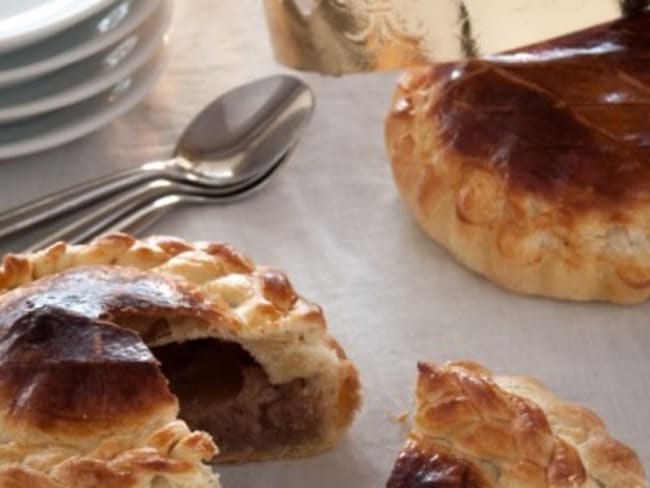 Pithiviers feuilleté ou galette des rois à la crème d'amande et crème de marrons