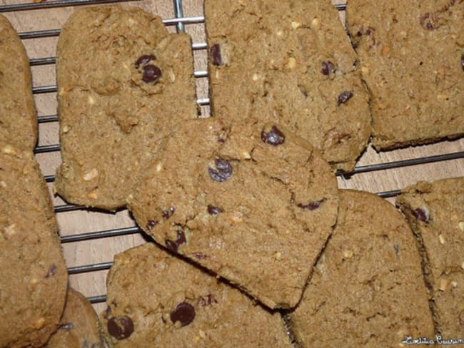 Palets au chocolat et au beurre de cacahuète