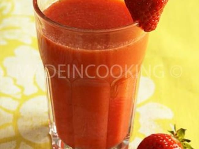 Smoothie fraises-orange