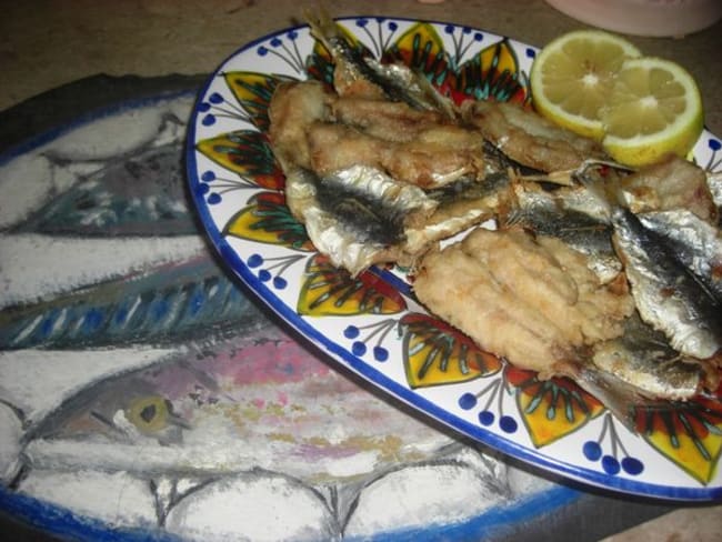 Sardines frites