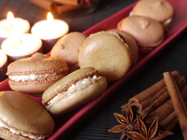 Macarons au pain d’épices pour les fêtes de fin d'année