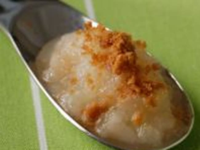 Crumble poire et spéculos