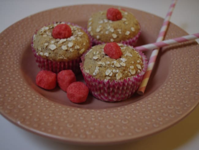 Muffins flocons d’avoine et fraise tagada®