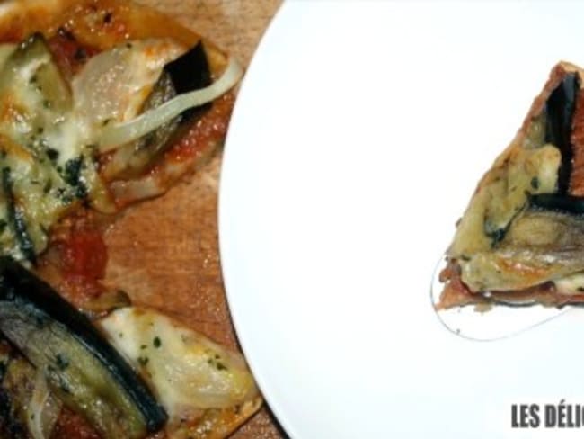 Pizza aux aubergines