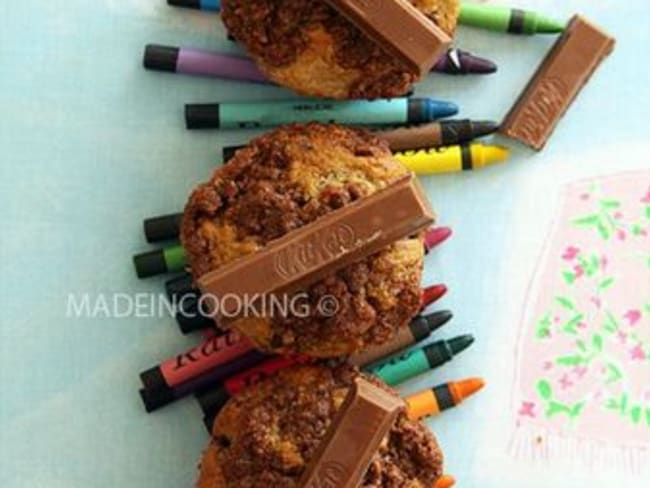 Muffins bananes et aux Kit Kat®