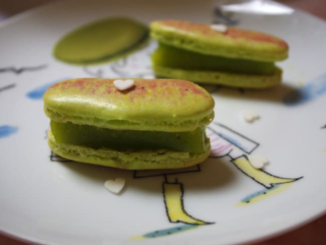 Macarons citron vert gingembre