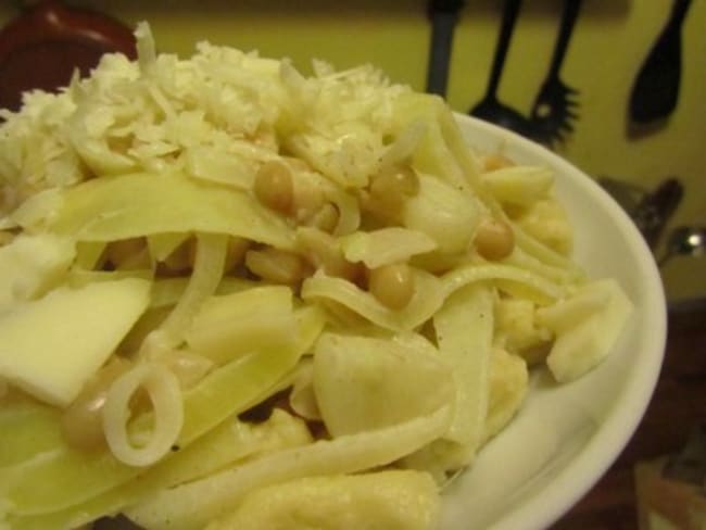 Gnocchi de panais, sauce au chèvre