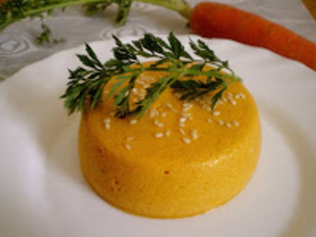 Petits flans de carottes au cumin