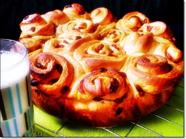 Brioche roulée aux baies de Goji