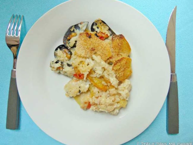 Riso, cozze e patate