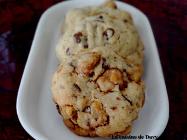 Cookies au chocolat et noix de pécan