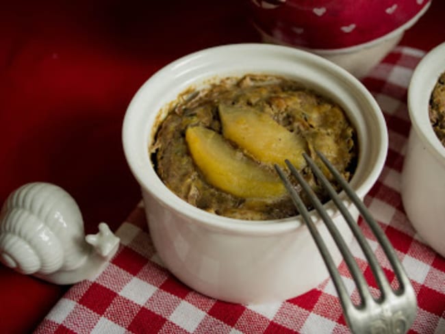 Petits pâtés de dinde et foies de volaille à la pomme