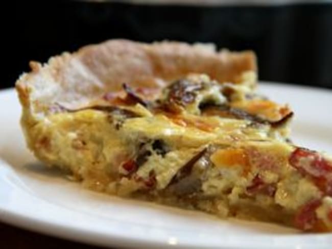 Quiche aux pleurotes et à l'Appenzeller