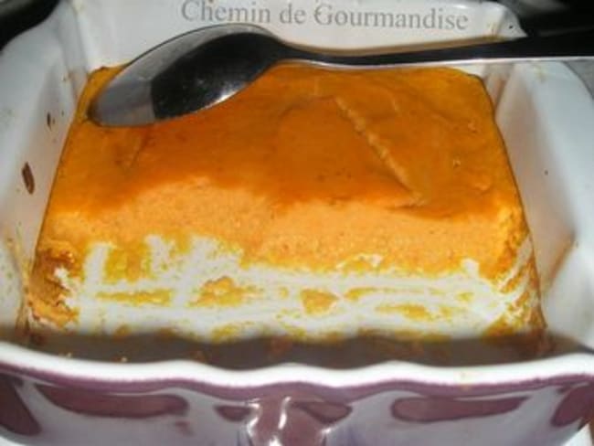 Flan de carottes façon mousse