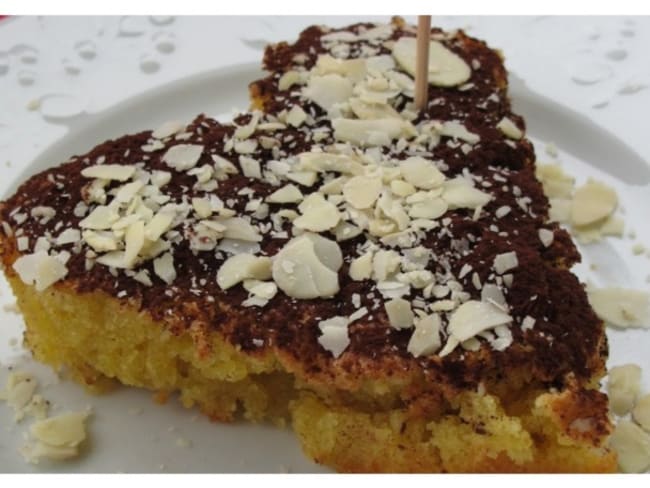 gâteau aux amandes pour la Saint-Valentin