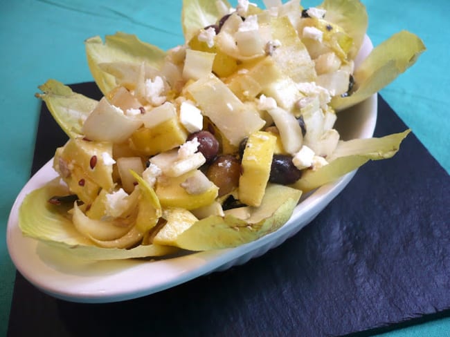 Salade d'endive sauce au curry