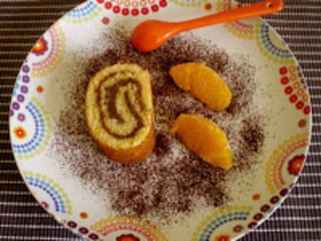 Biscuit roulé orange Nutella d'après Jean-François Piège