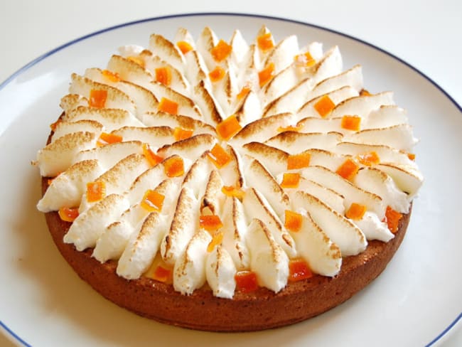 Orange and chocolate tart