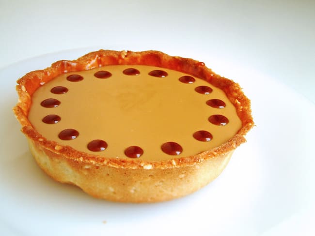 Coffee and sesame panna cotta tart (Tarte panna cotta café)