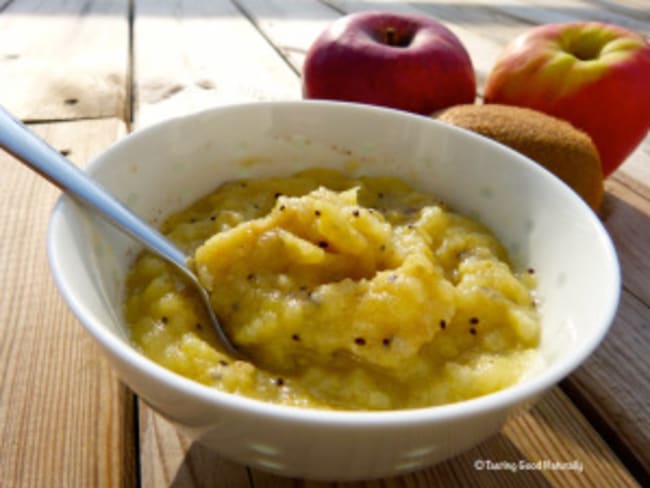 Compote pommes, kiwi et banane