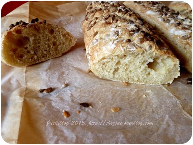 Mes petites baguettes aux graines de tournesol