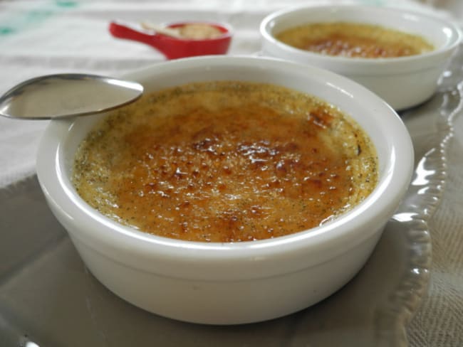 Crème brûlée très vanillée au tofu soyeux