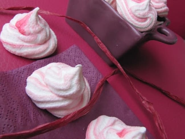 Meringues bicolores