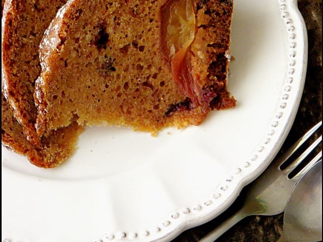 Gâteau aux pommes, airelles et canneberges