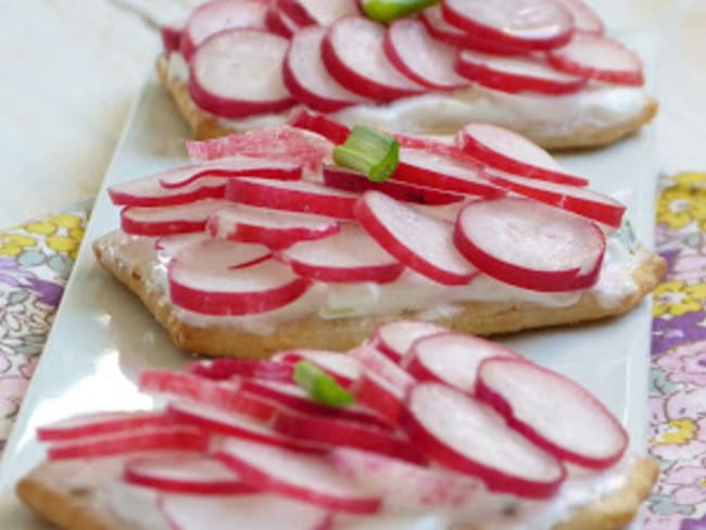 Biscuits salés aux radis