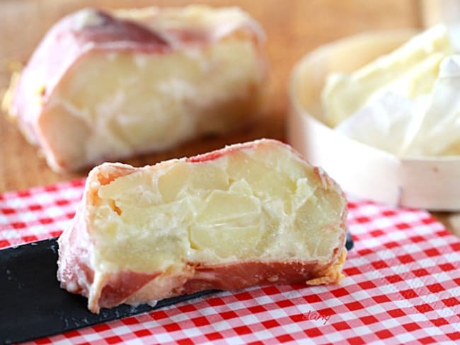 TERRINE DE POMMES DE TERRE AU FROMAGE ET SERRANO