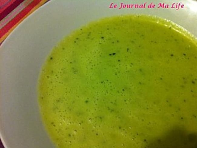 Velouté de courgettes au Kiri