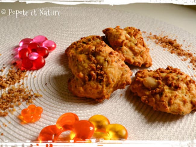 Cookies amandes - noisettes caramélisées et sirop d'agave