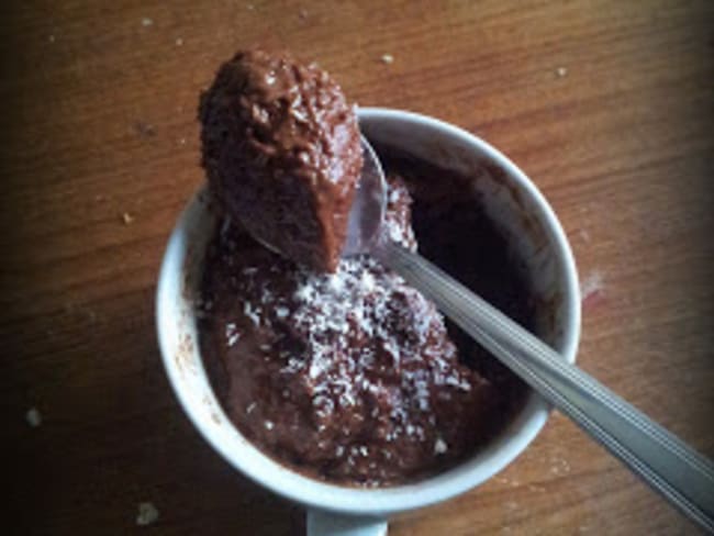 Les mug cakes du goûter... chocolat et noix de coco