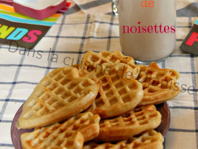 Gaufres au lait de noisettes