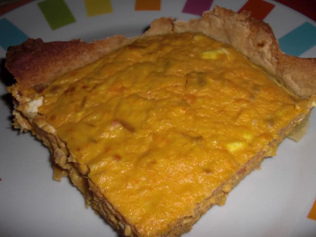 Tarte au thon, à la carotte et à la féta