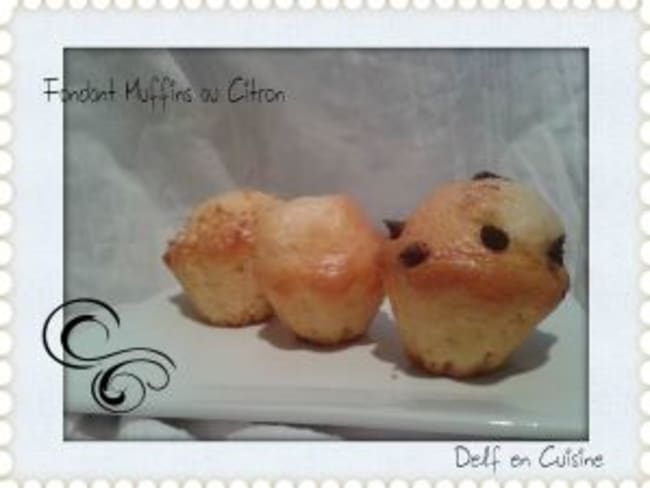 Fondant Muffins au citron