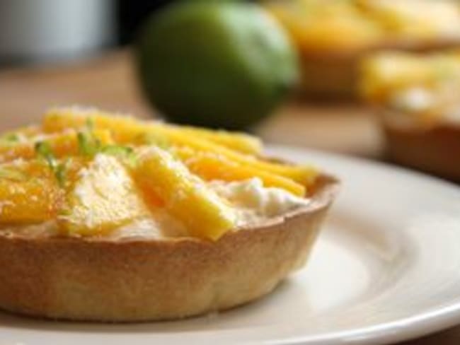 Tartelettes mangue et citron vert